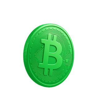 Kaart die zweeft en datavisualisatie toont van crypto-marktanalyse